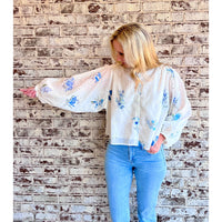 Floral Eyelet Blouse