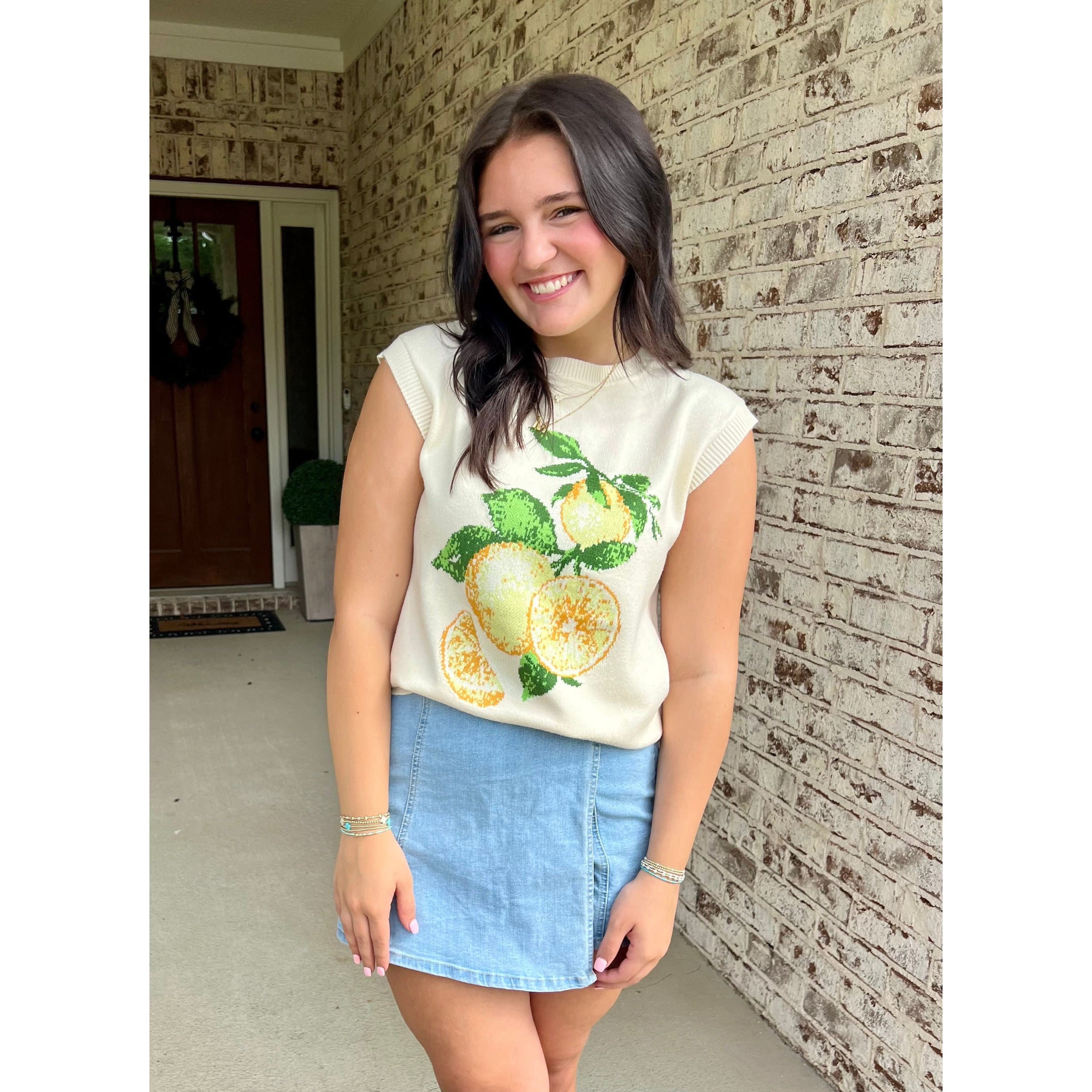 Summer Lemons Sweater