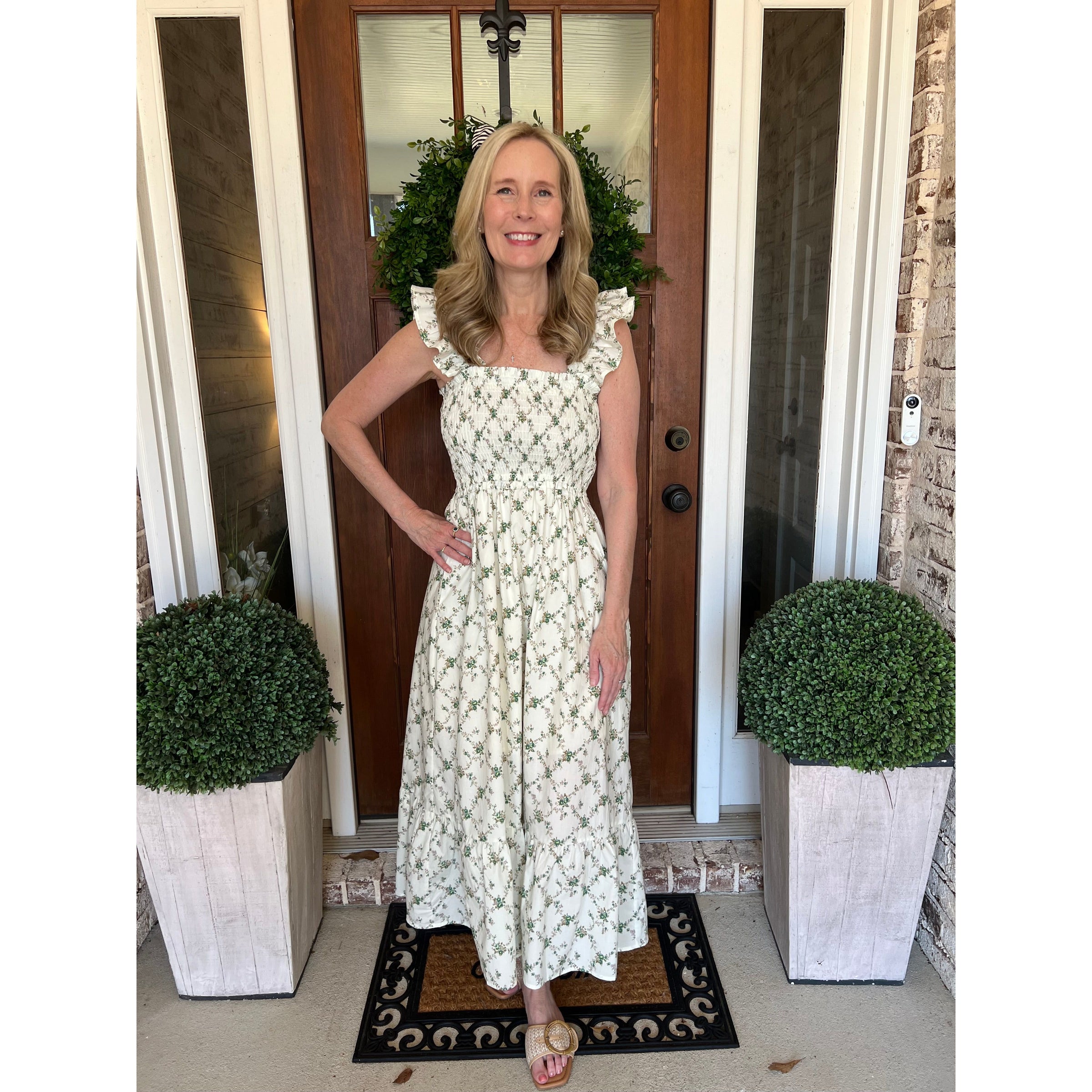 Trellis Smocked Dress