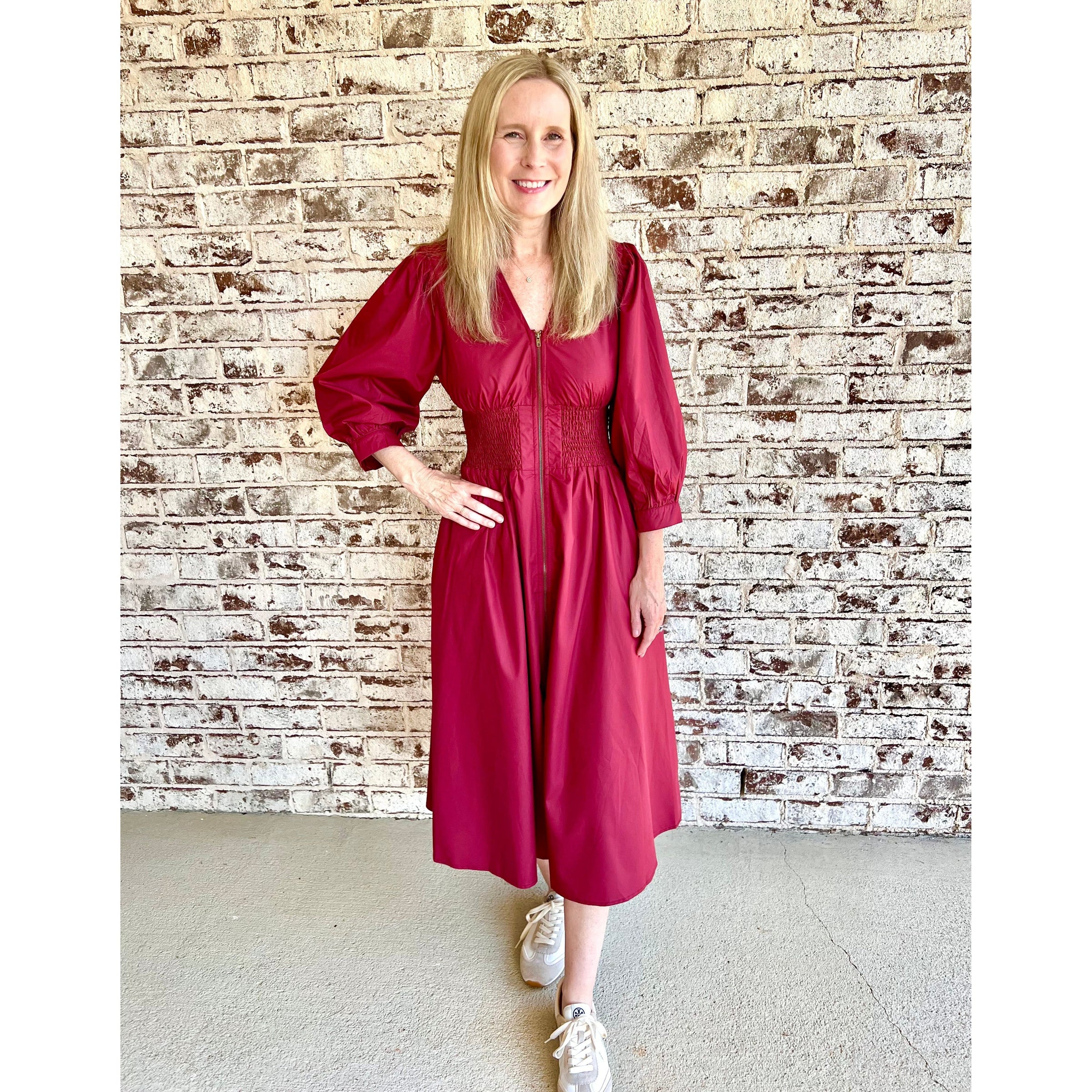 Garnet Zip Dress