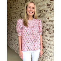 Contrast Tie Top