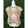 Taupe Scroll Sweater