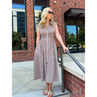Chocolate Check Dress