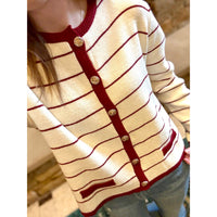 Striped Sweater Cardigan