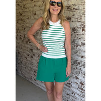 Halter stripe sweater