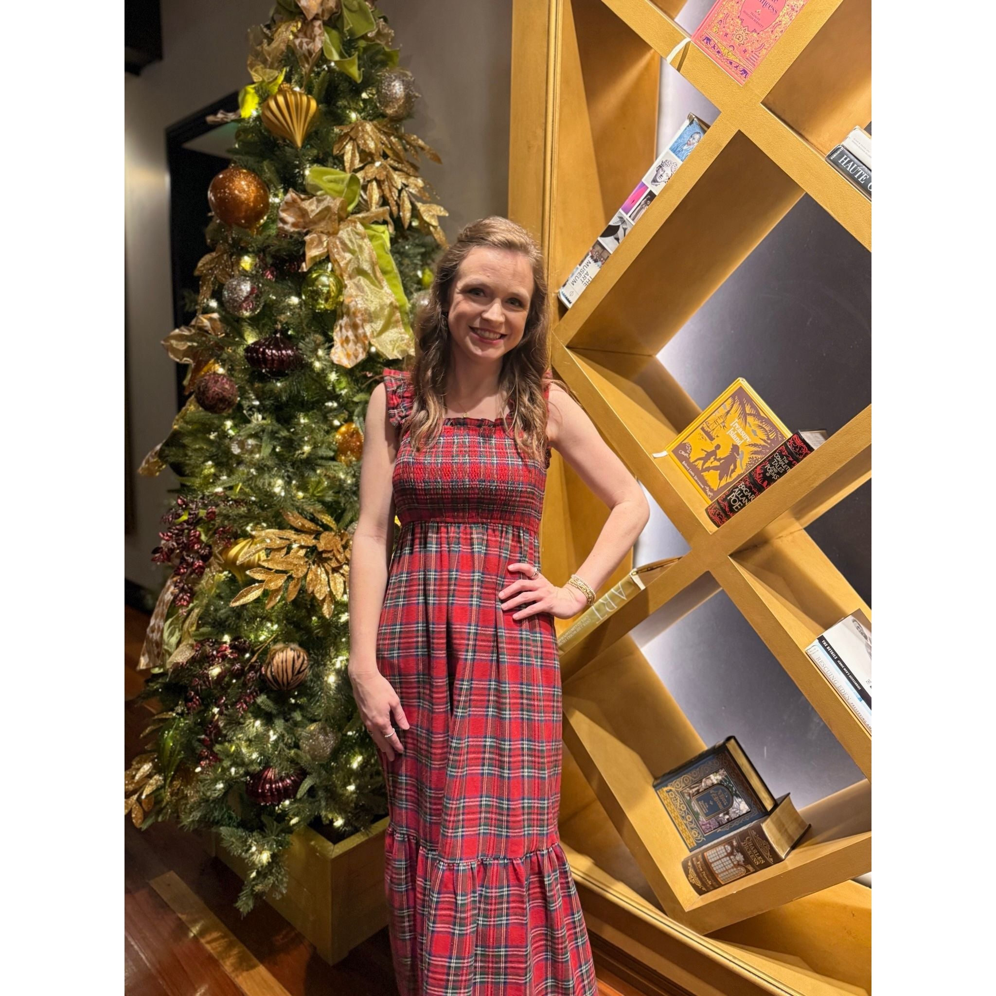 Holiday Plaid Flannel Dress