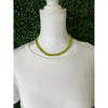 Chartreuse Bead Necklace