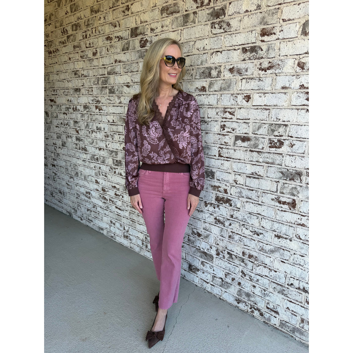 Contrast Lace top