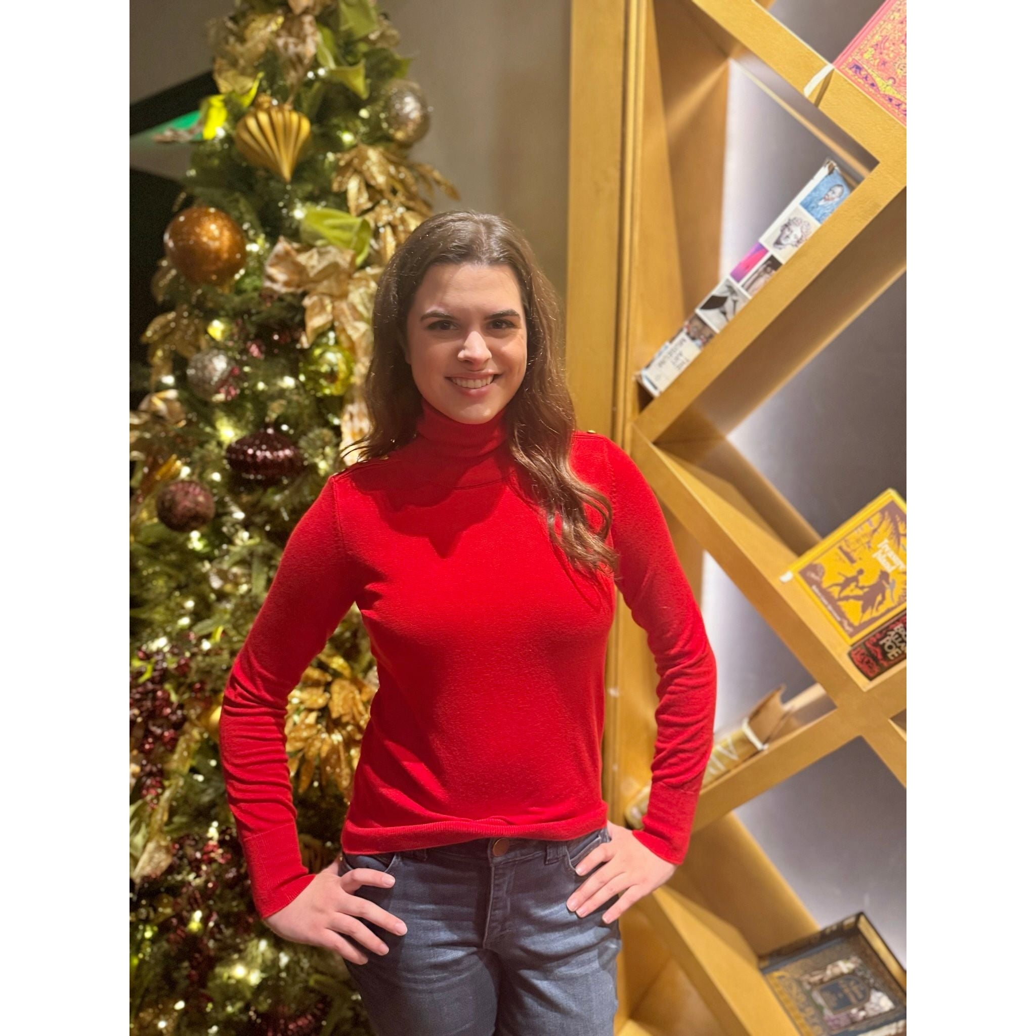 Red Turtleneck Sweater