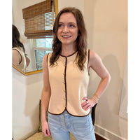Knit Button Vest