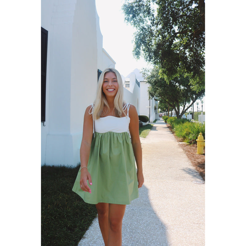 Colorblock Mini Dress