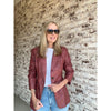 Faux Leather Blazer