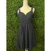 Navy Tie Mini Dress