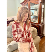 Ruched Stripes Top