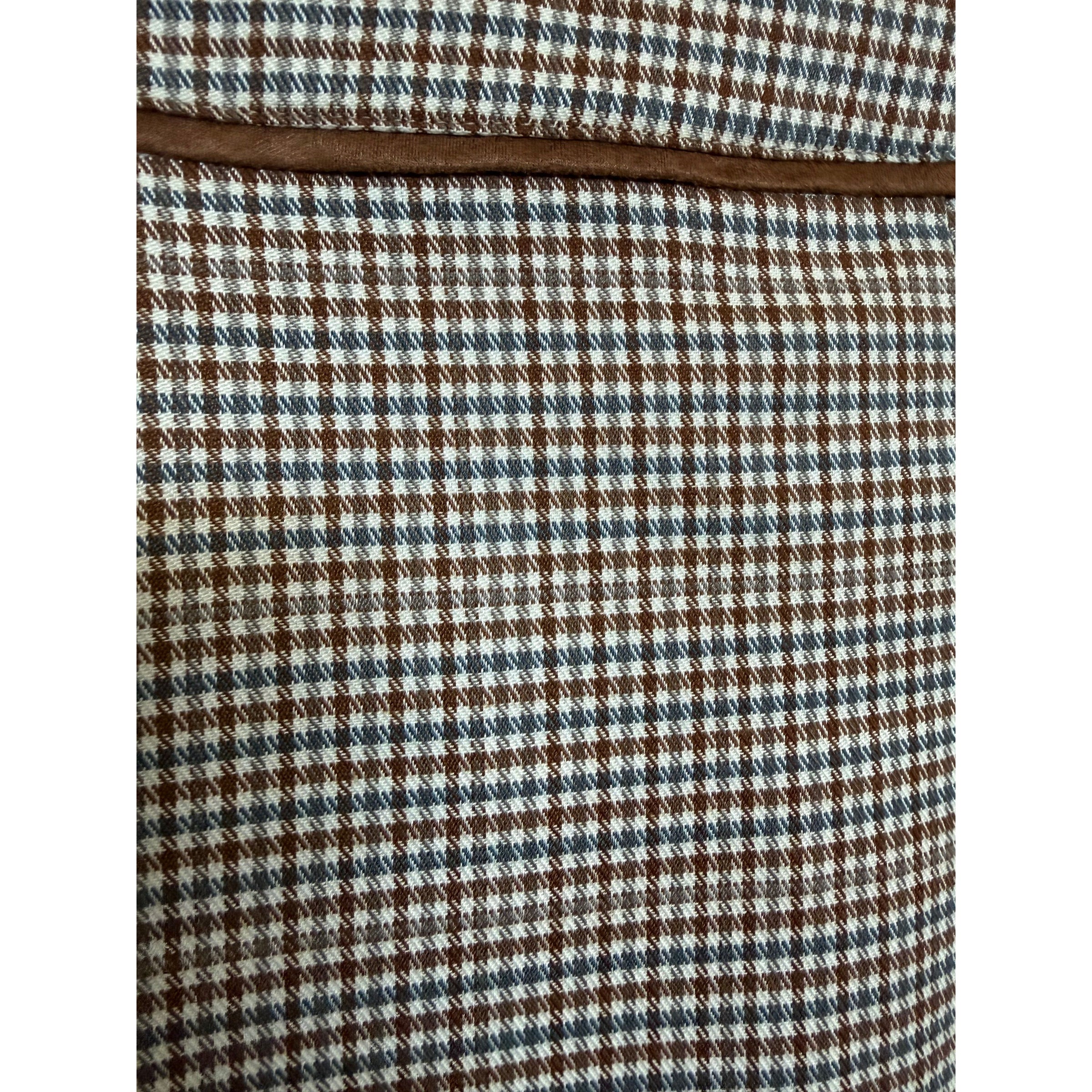 Brown/Blue Check Skirt