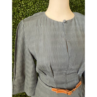 Pintuck Belt Top