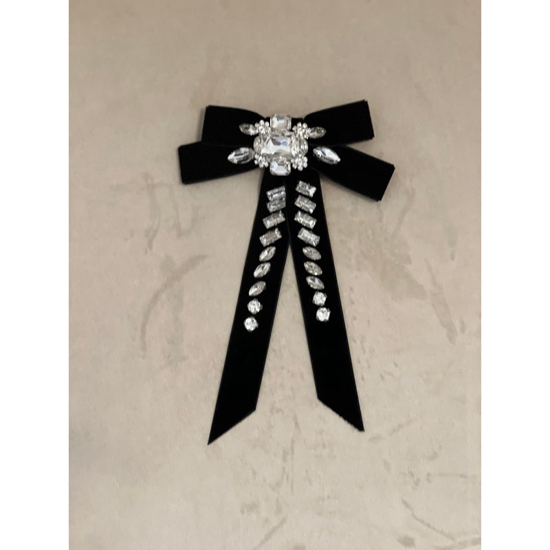 Black Ribbon Hair Clip