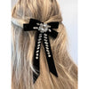 Black Ribbon Hair Clip