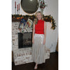 Champagne Pleated Skirt