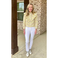 Yellow Ruffle Top