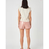 Blush Faux Leather Shorts