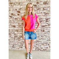 THML Colorblock Knit Top